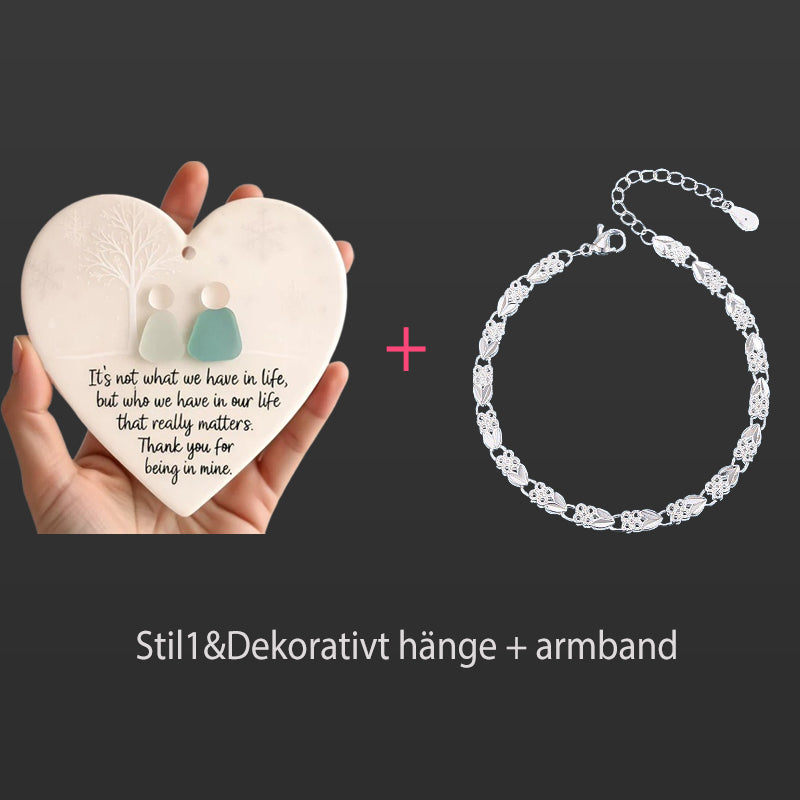 ⏳SISTA DAGEN AV REAN 63 % RABATT!⏰Hjärtformad dekoration i form av havsglas🌊✨ Formad av naturen och tillverkad för hand💝