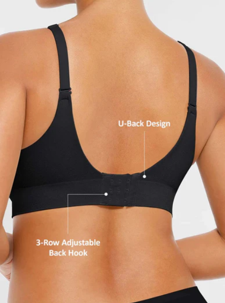 Feelingirl Trådlös Push-Up Sömlös Bekväm BH med Full Täcknin
