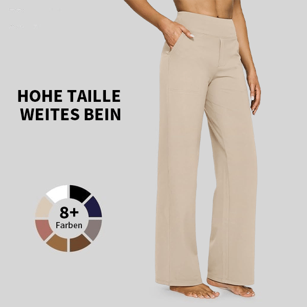 đ Sista dagen 50% rabatt đ„ Löst sittande byxor med hög midja för affĂ€rsmĂ€ssig fritid och yogabyxor