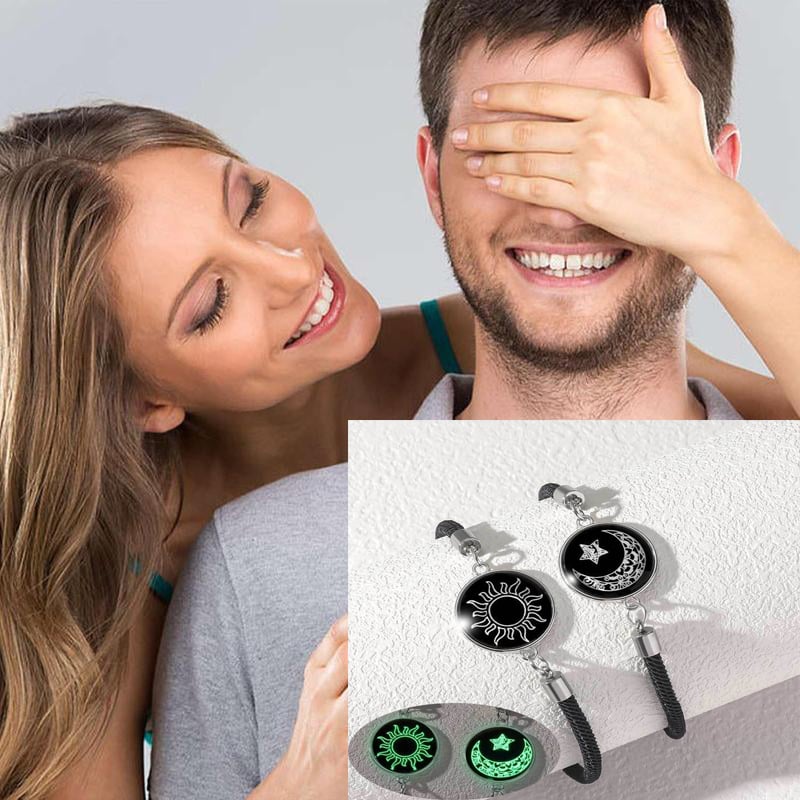 đ50% rabattđ2-pack sol- och mĂ„nbracelet â lysande smycken för par i lĂ„ngdistansförhĂ„llanden