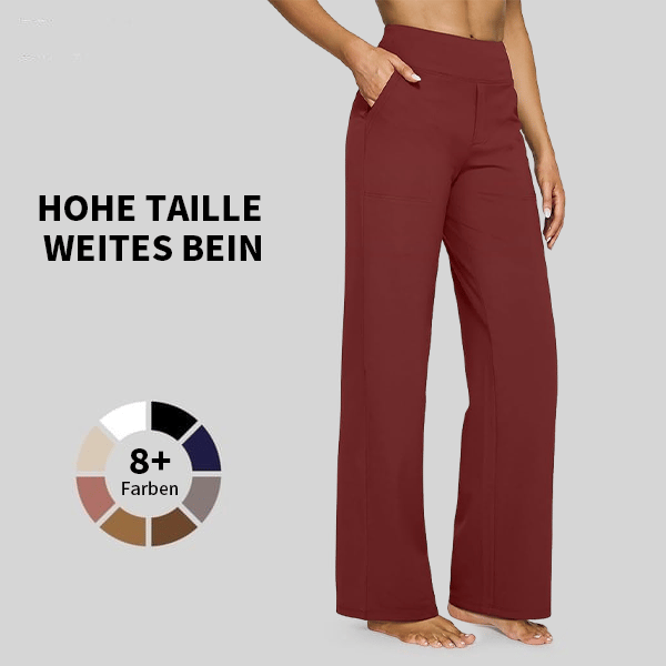 đ Sista dagen 50% rabatt đ„ Löst sittande byxor med hög midja för affĂ€rsmĂ€ssig fritid och yogabyxor