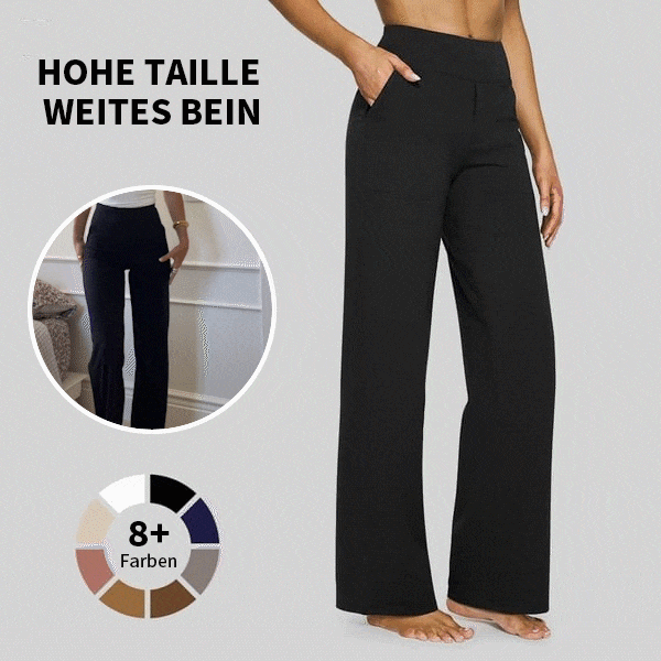 đ Sista dagen 50% rabatt đ„ Löst sittande byxor med hög midja för affĂ€rsmĂ€ssig fritid och yogabyxor