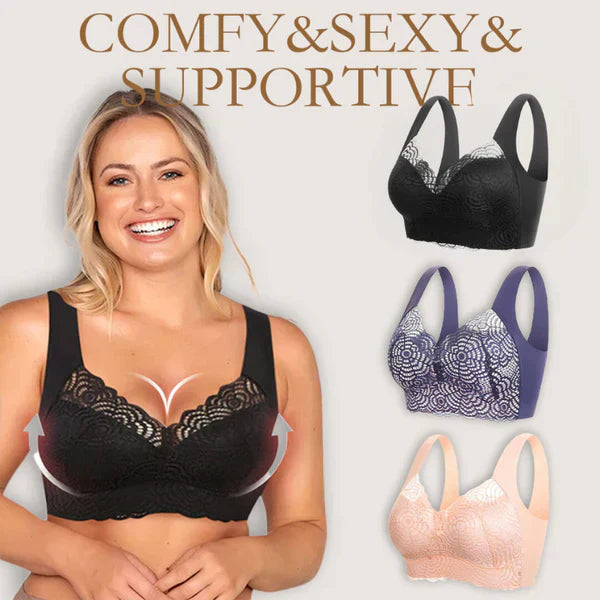 đżăSECOND SKINăCLOUD LIFT BRA SET | 3-pack sömlösa och trĂ„dlösa | halkfria grepp och andas