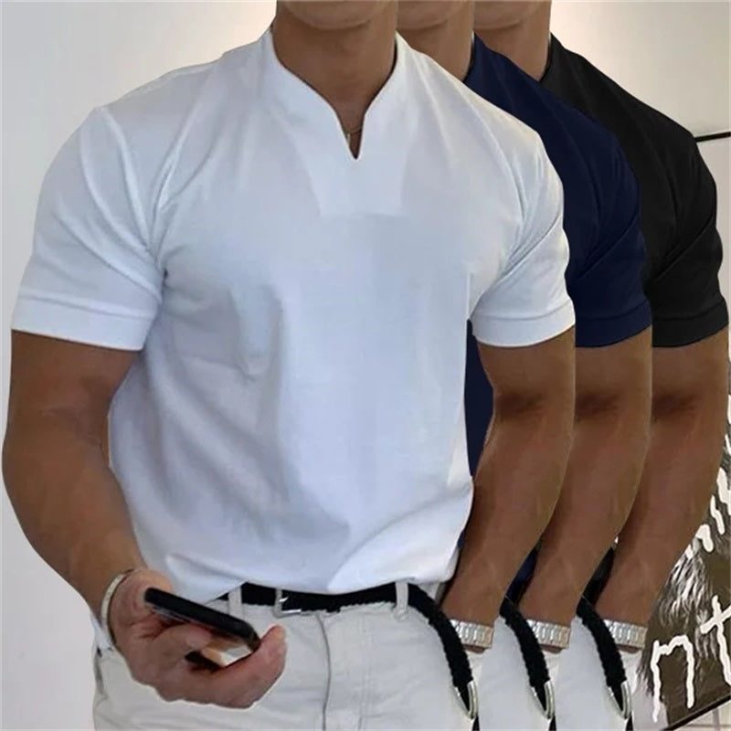 2025 Gentlemans business kortärmad fitness-T-shirt