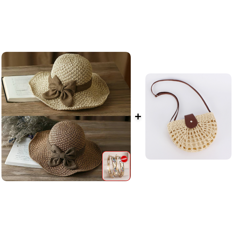 đ 50% RABATT đ | StrĂ„hatt med RetrobĂ„ge â HopfĂ€llbar & Andningsbar för Sommaren