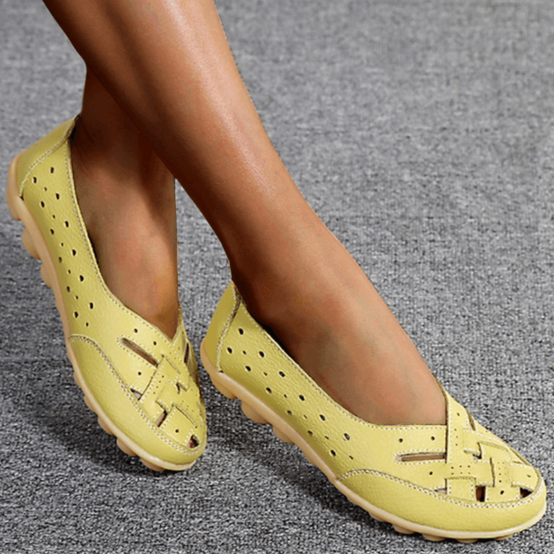đ„49% RABATT - Ortopediska Loafers i andningsbart lĂ€de
