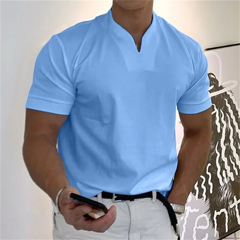 2025 Gentlemans business kortärmad fitness-T-shirt