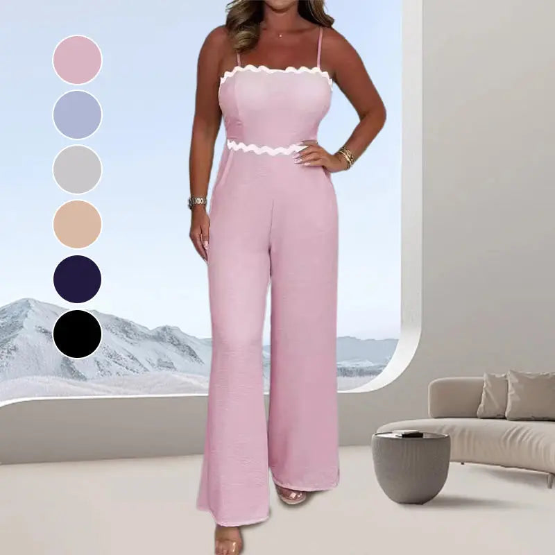 Elegant jumpsuit med inbyggd behå för kvinno