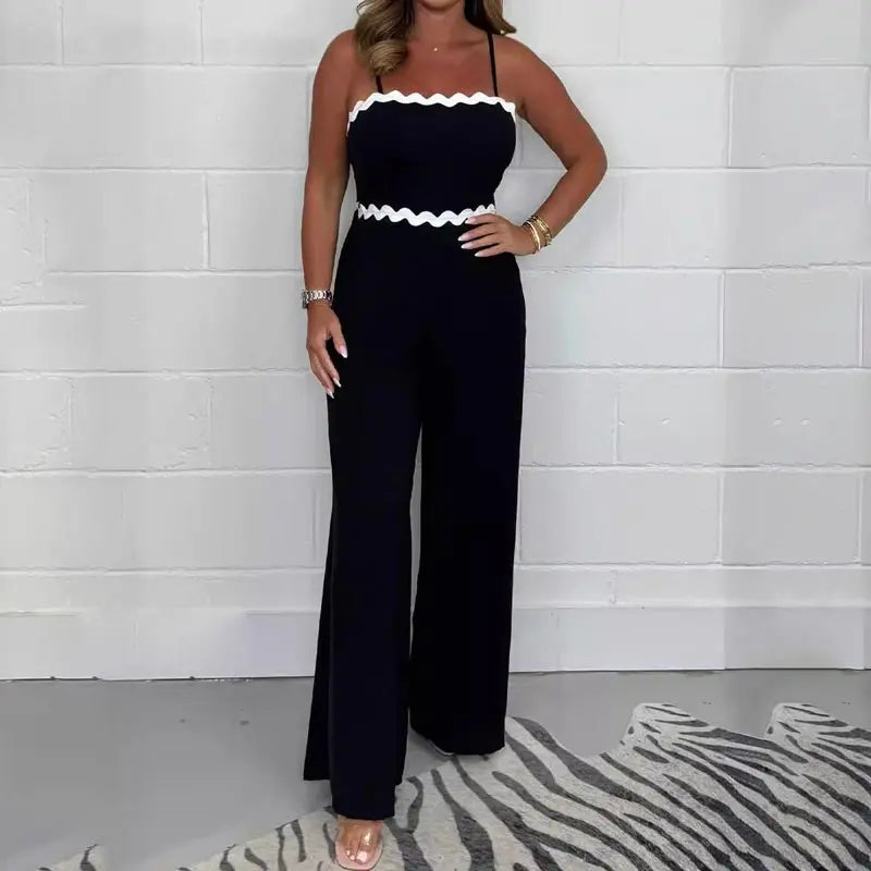 Elegant jumpsuit med inbyggd behå för kvinno