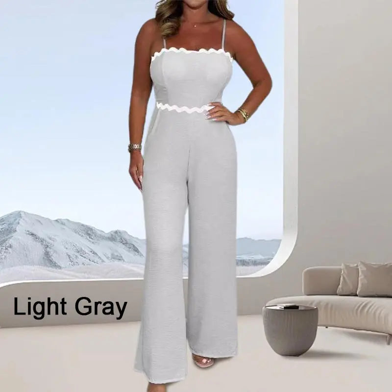 Elegant jumpsuit med inbyggd behå för kvinno