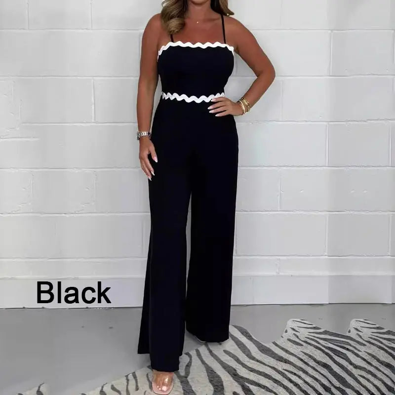Elegant jumpsuit med inbyggd behå för kvinno