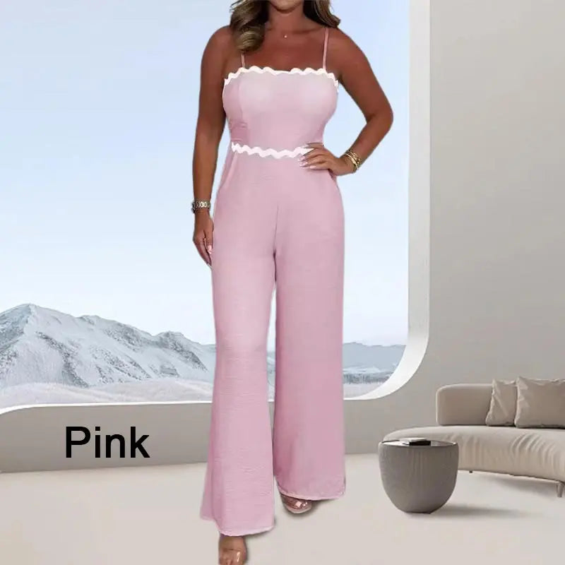 Elegant jumpsuit med inbyggd behå för kvinno