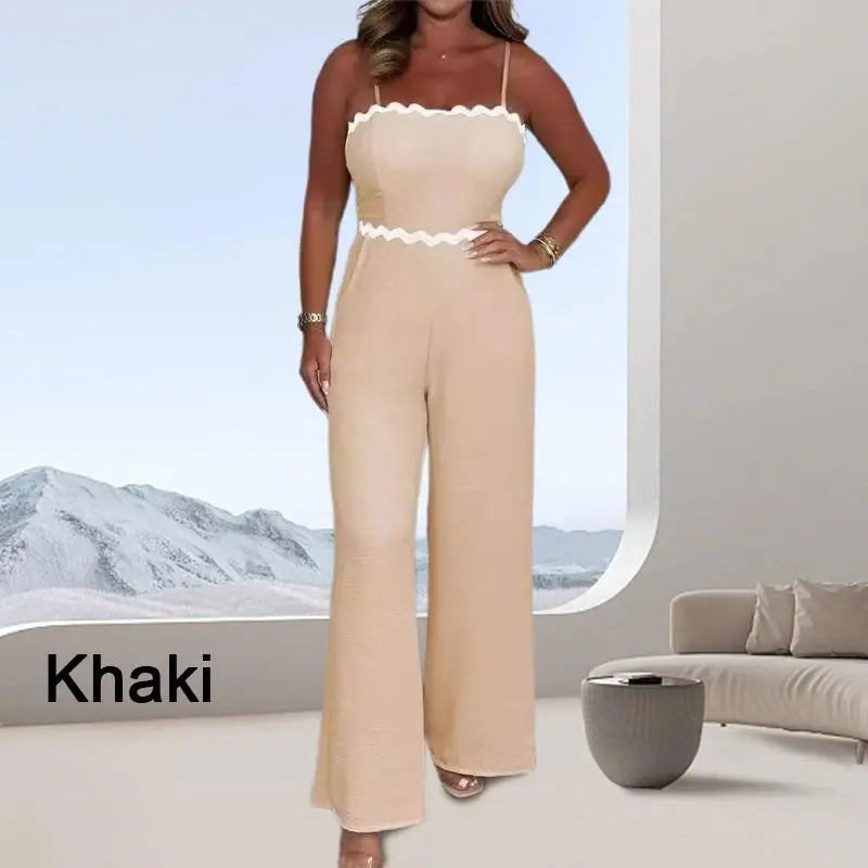 Elegant jumpsuit med inbyggd behå för kvinno