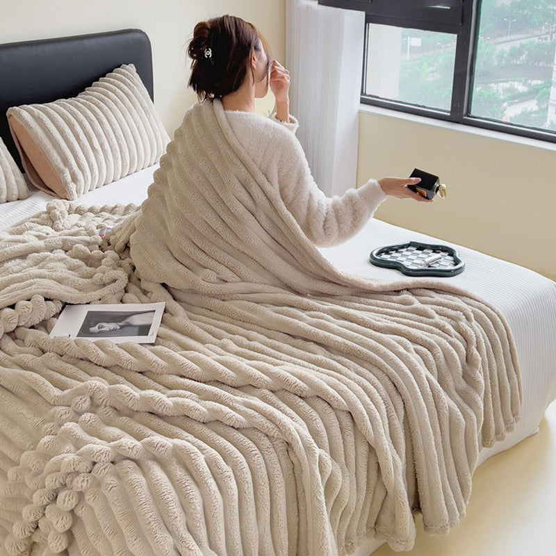 🎅Julrea – 70 % rabatt🛏️Tjock kaninplush & mjölkvelourtäcke