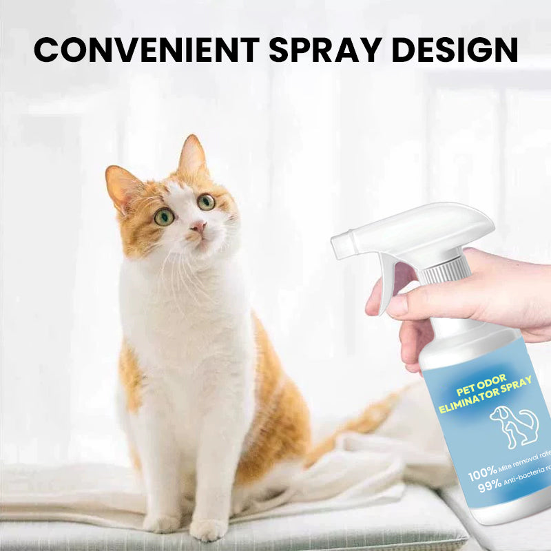 Lukten från husdjuret avlägsnar sprayen