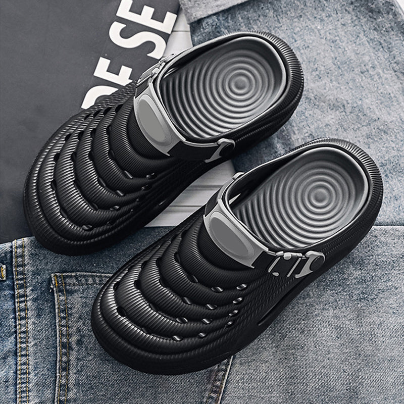 Andningsbara slip-on-sandaler för män