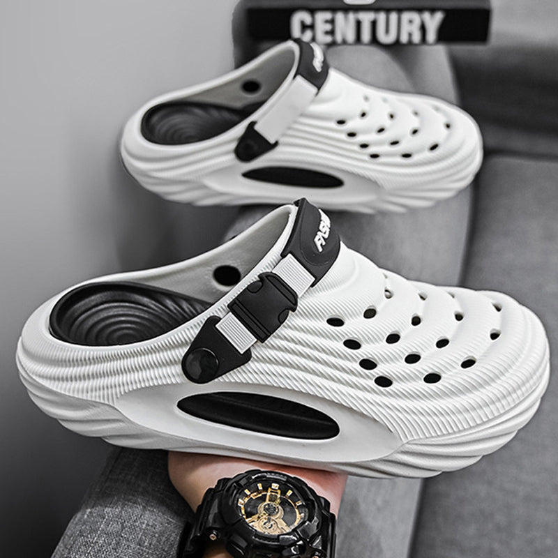 Andningsbara slip-on-sandaler för män