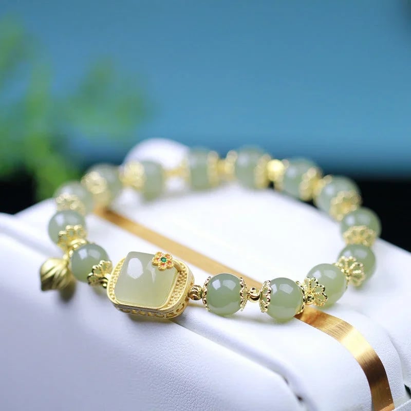 đ„Koop 1 Krijg 1 Gratisđ„Hetian Jade Kralen Armband