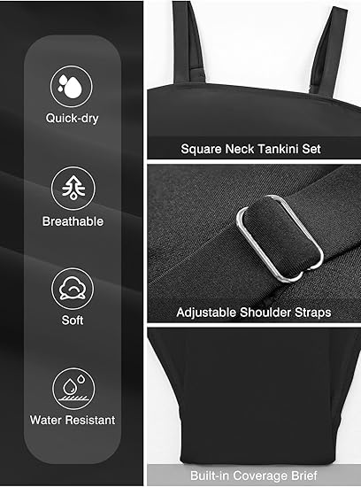 đ„Sista dagen specialrea 49% RABATT𩱠Dam vintage magkontroll tvĂ„delade tankini baddrĂ€kter