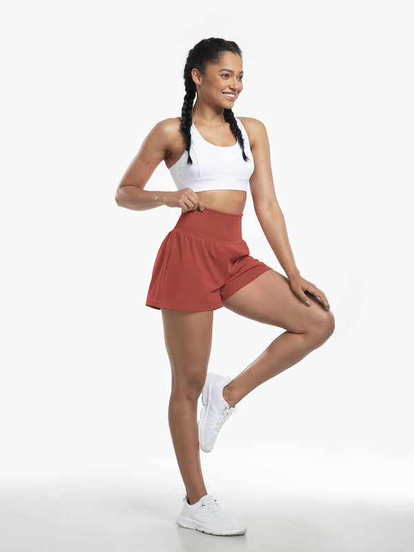 ✨️ 2025 Het försäljning 49% OFF🥰 2-i-1-yogashorts med hög midja och sidofickor