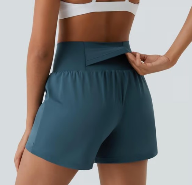 ✨️ 2025 Het försäljning 49% OFF🥰 2-i-1-yogashorts med hög midja och sidofickor