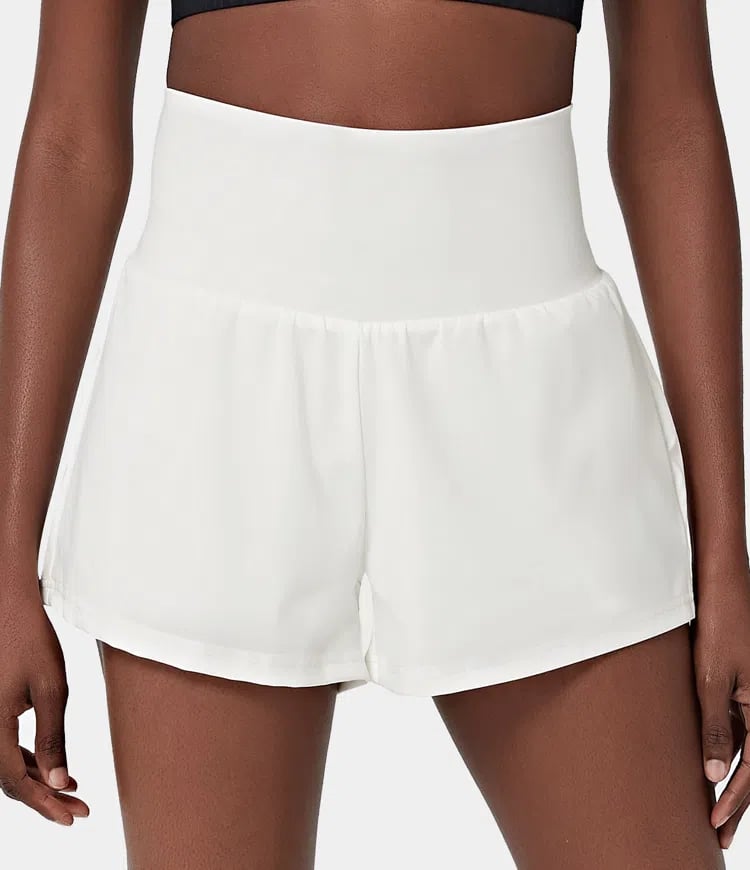 ✨️ 2025 Het försäljning 49% OFF🥰 2-i-1-yogashorts med hög midja och sidofickor