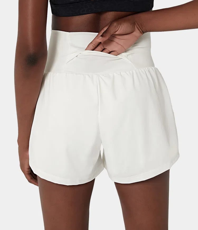 ✨️ 2025 Het försäljning 49% OFF🥰 2-i-1-yogashorts med hög midja och sidofickor