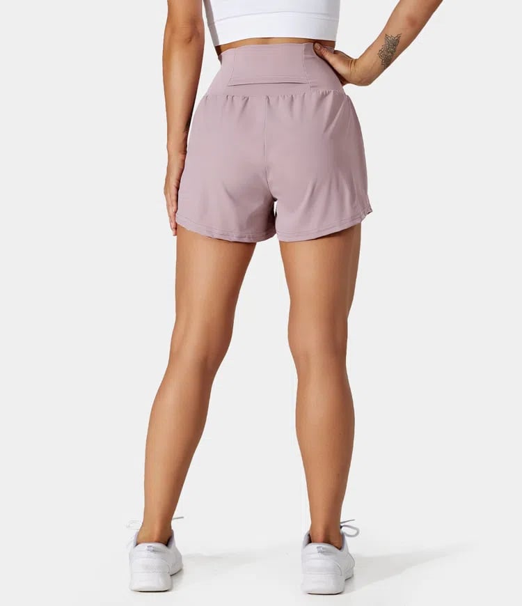 ✨️ 2025 Het försäljning 49% OFF🥰 2-i-1-yogashorts med hög midja och sidofickor