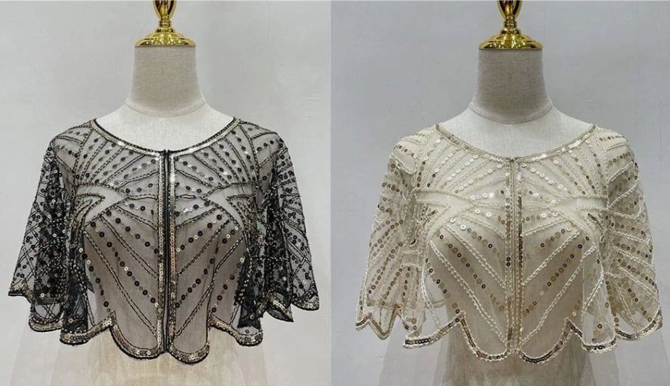 đ„Sista dagen 50% rabattâšVintage Spetsjal med PĂ€rlor