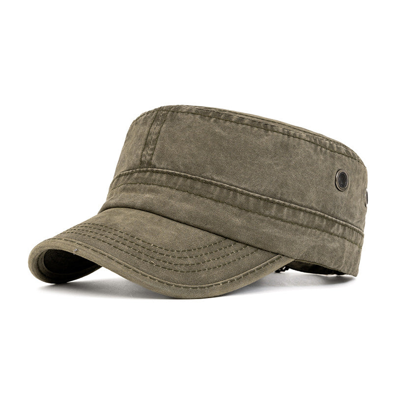 Vintage basebollkeps med platt top