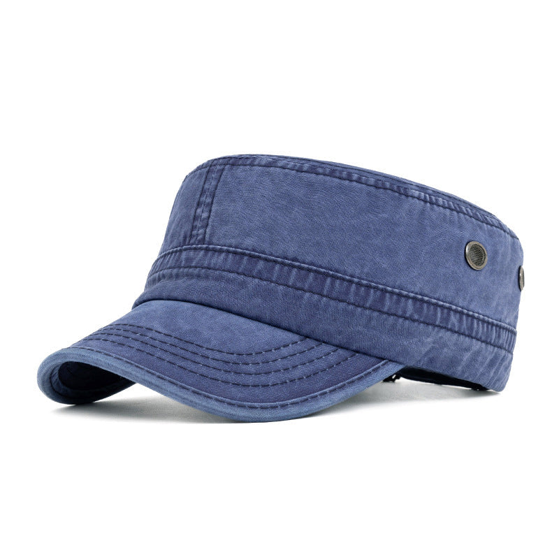 Vintage basebollkeps med platt top