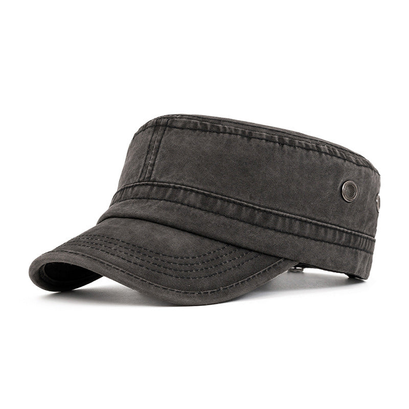Vintage basebollkeps med platt top
