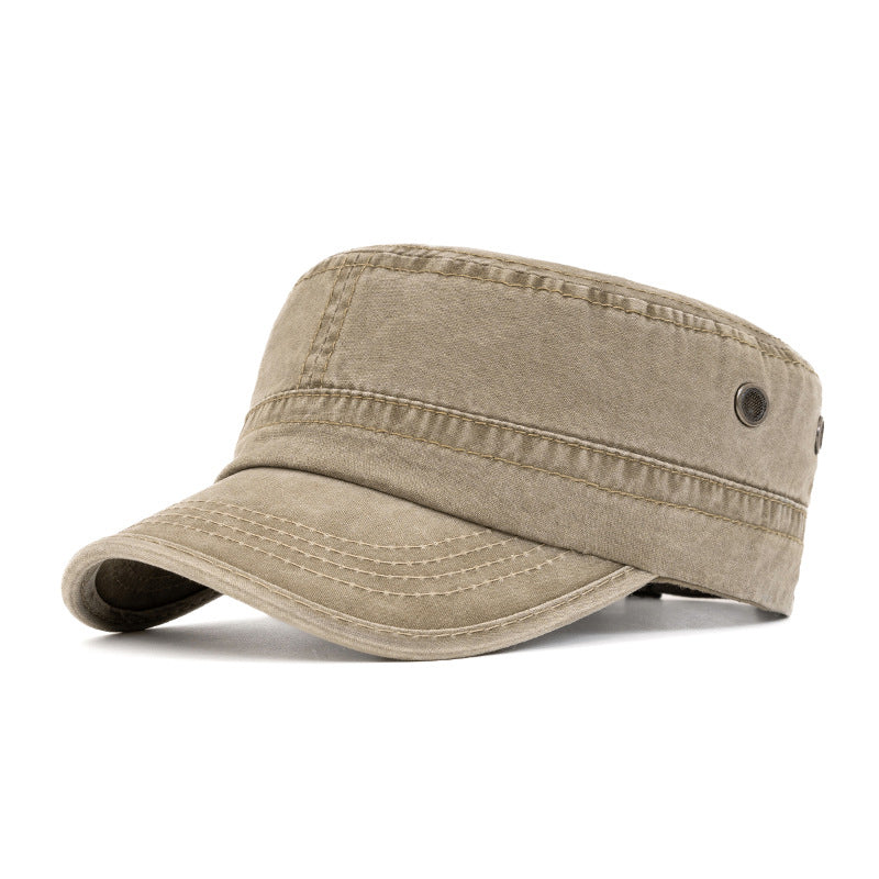 Vintage basebollkeps med platt top