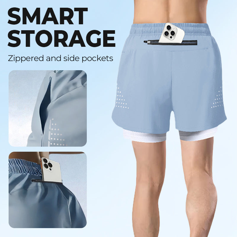 Andningsbara och bekväma sportshorts för män