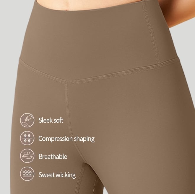 Träningsleggings med hög midja och magkontroll