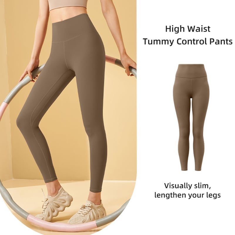 Träningsleggings med hög midja och magkontroll