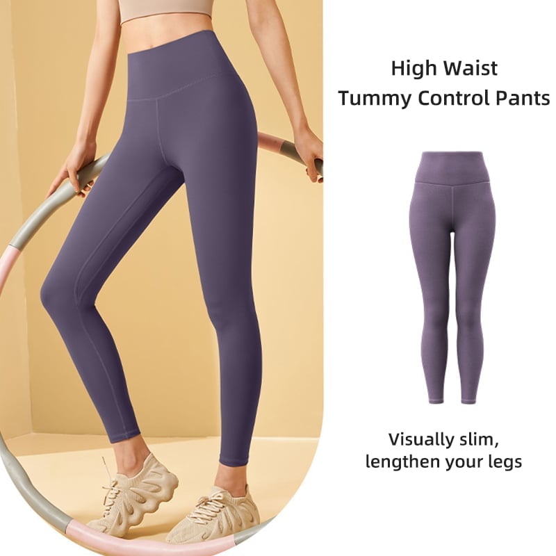 Träningsleggings med hög midja och magkontroll