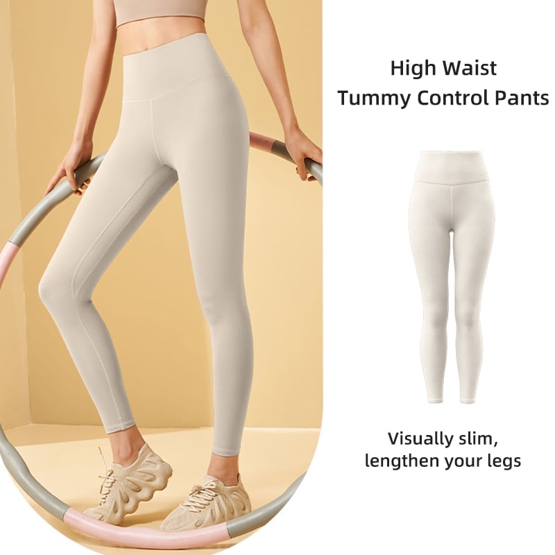 Träningsleggings med hög midja och magkontroll