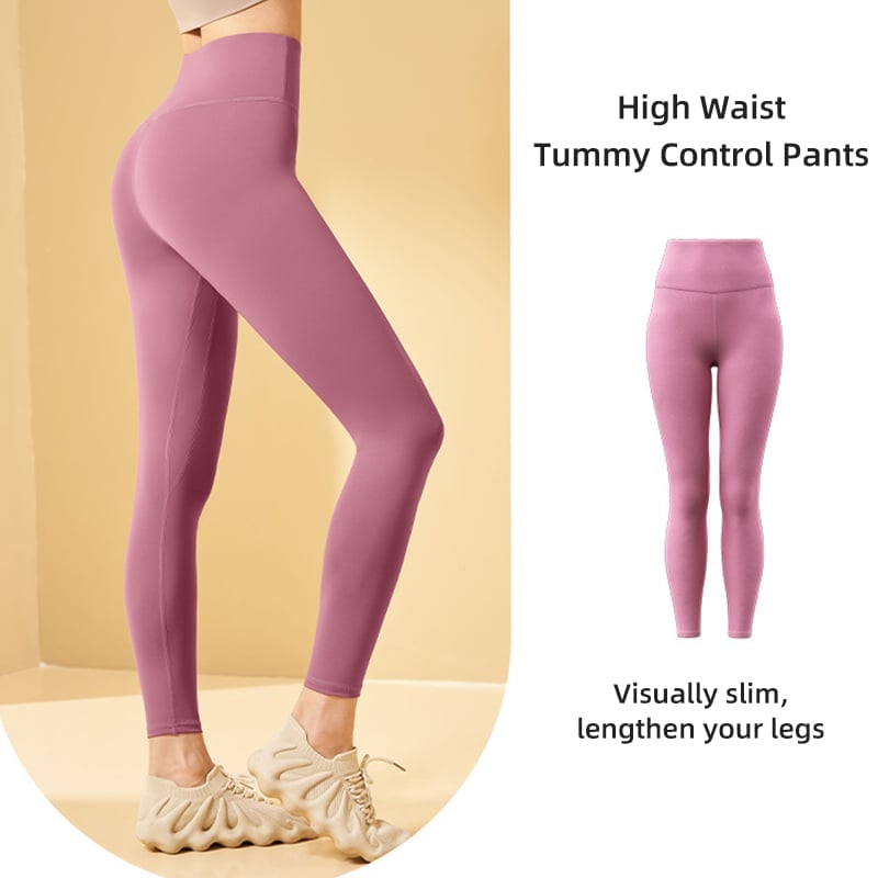 Träningsleggings med hög midja och magkontroll