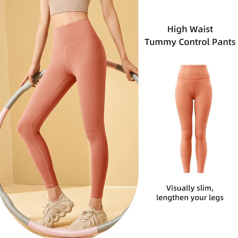 Träningsleggings med hög midja och magkontroll