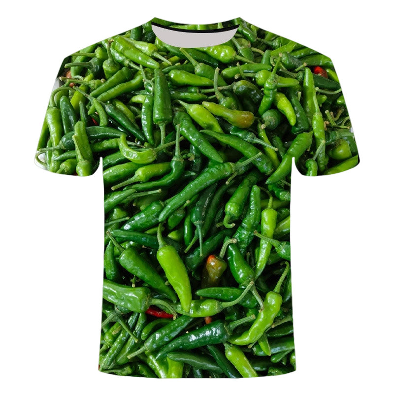 Kryddig & snygg T-shirt med chilimönste