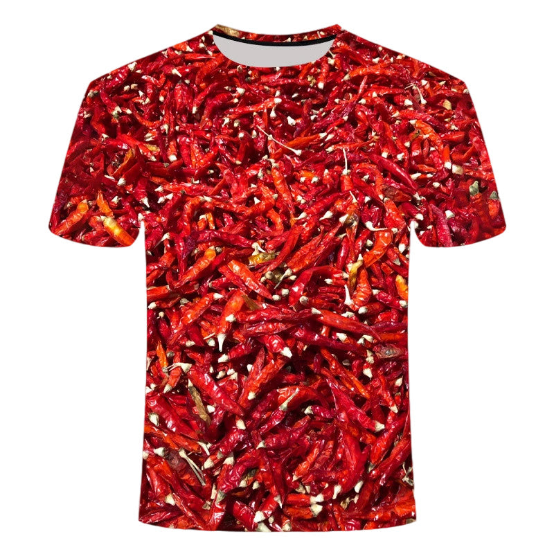 Kryddig & snygg T-shirt med chilimönste
