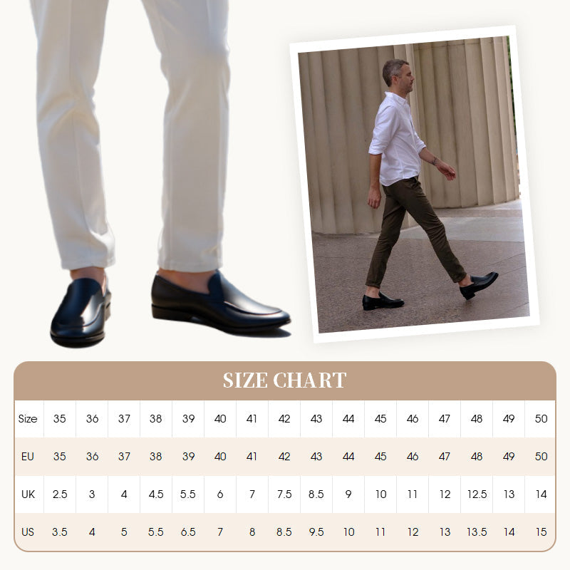 ✨Komfort hela dagen✨Mäns casual breda, ventilerade slip-on-loafer