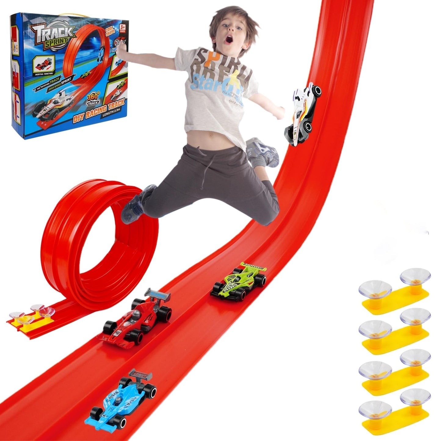 Gör-det-själv Flexibel Racerbanaleksak Set