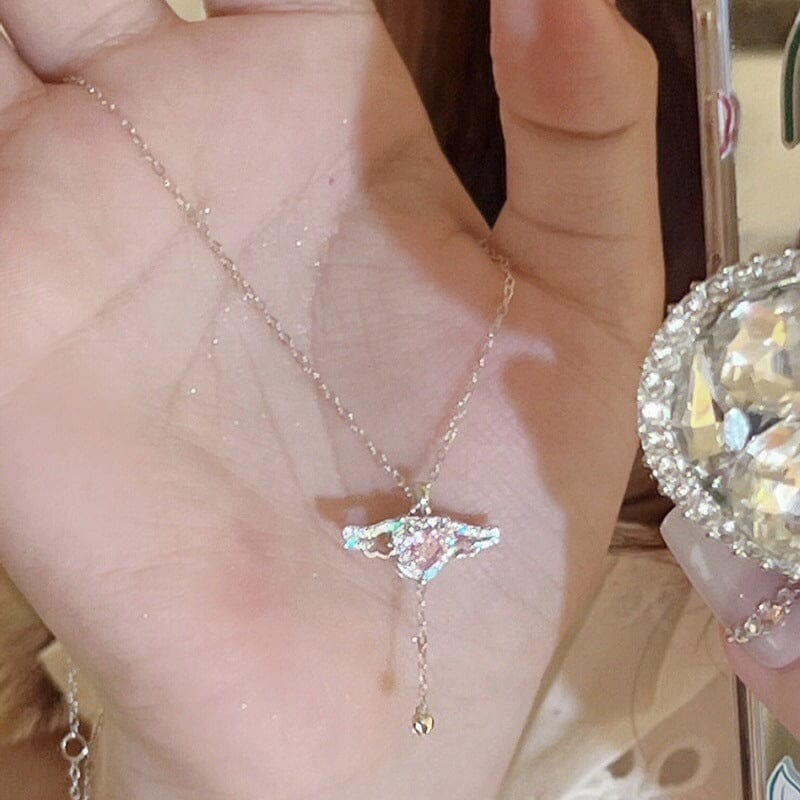đPresentidĂ©er Hot Sale 56 % RABATTđRosa Ă€nglavingar halsband