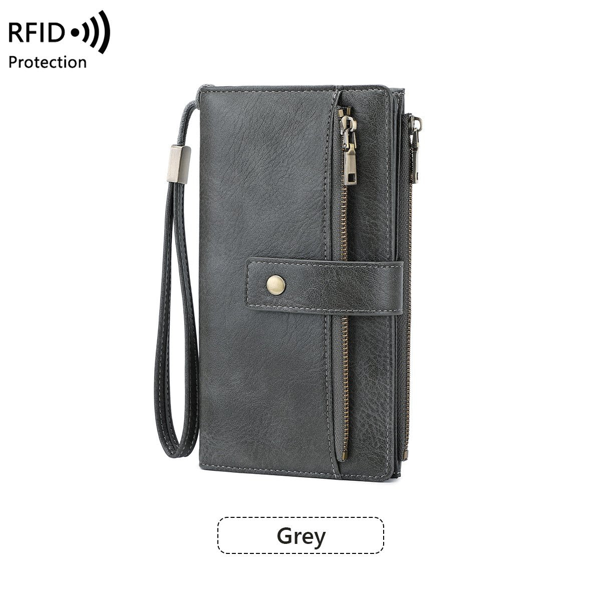 ⏳Begränsad tid – 66% rabatt⏰Damers RFID-säker läderplånbok