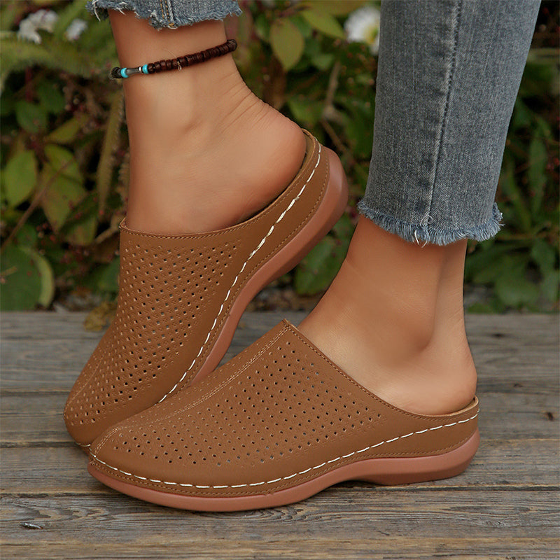 đ„50% RABATT NU!đ„ Dam Perforerade Slip-On PlatĂ„ Mules