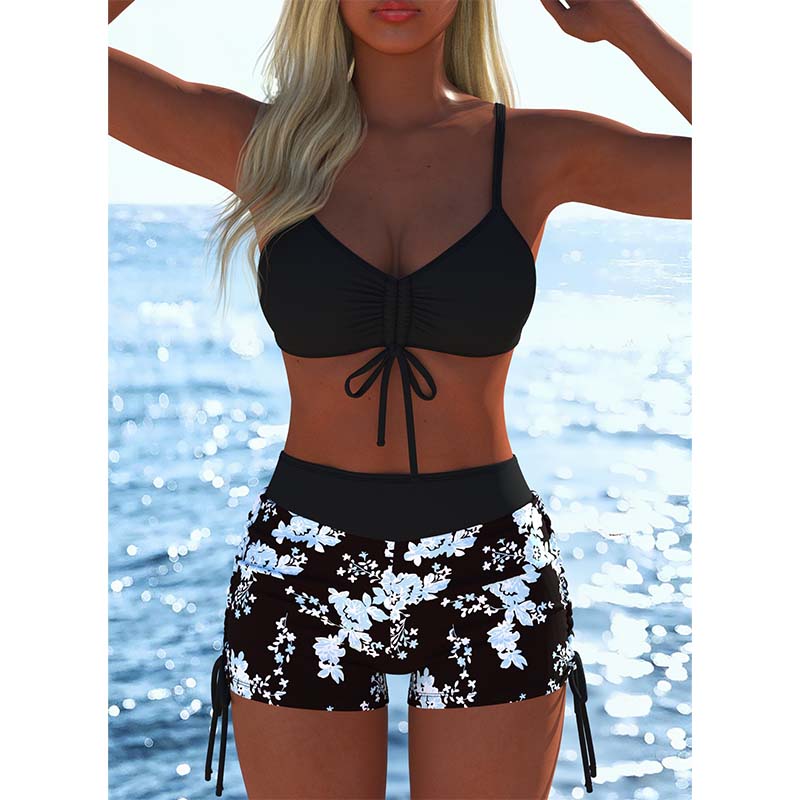đąđąSista dagen â 50 % rabatt!! â°Bikiniset för damer â snör-top & boyshorts, olika mönster𩱠För stranden & poolen