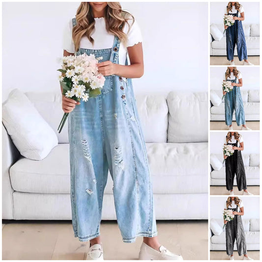 🌸Damjeans med knappar (begränsad upplaga)