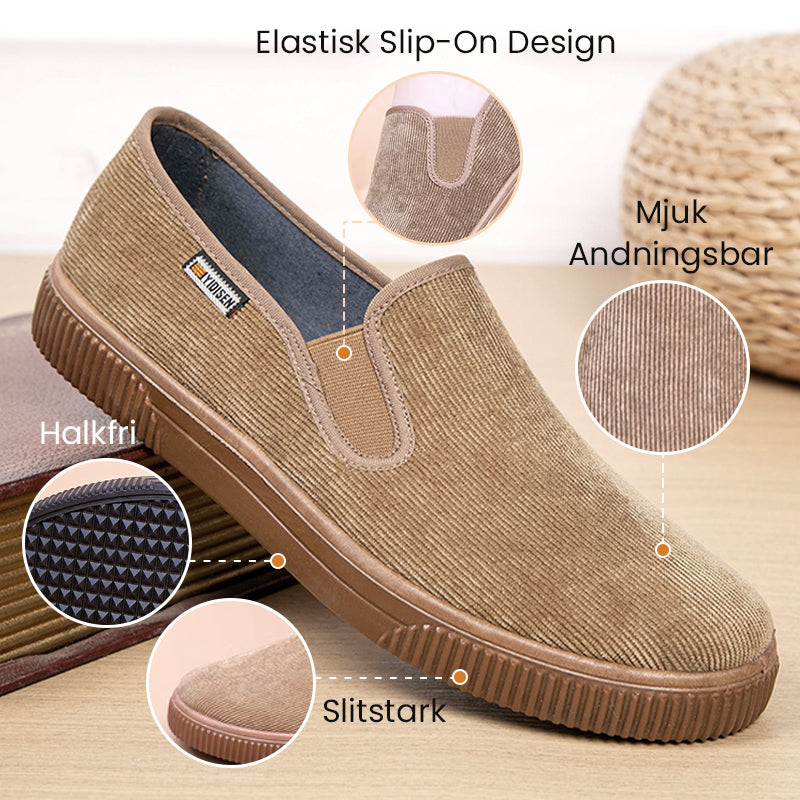 Herr Slip-On Andningsbara Mjuka Sula Skor
